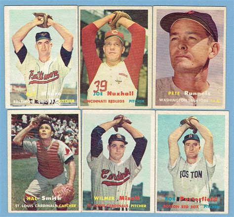 Topps Vintage Lot Of Nm Ex Mt No Creases Clean Runnels Fondy