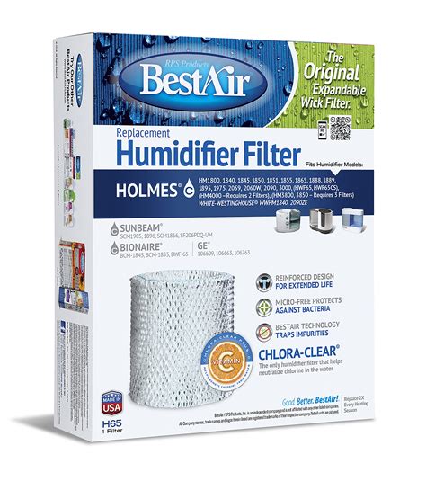 Filters Fast H65 C Compatible Replacement For Holmes Hwf65 Hm1865 Humidifier Wick Filter