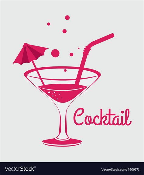 Cocktail Design Royalty Free Vector Image Vectorstock