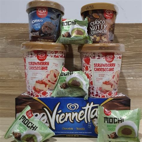 Jual Viennetta Ice Cream Walls Paket 2 Tanpa Mochi Shopee Indonesia