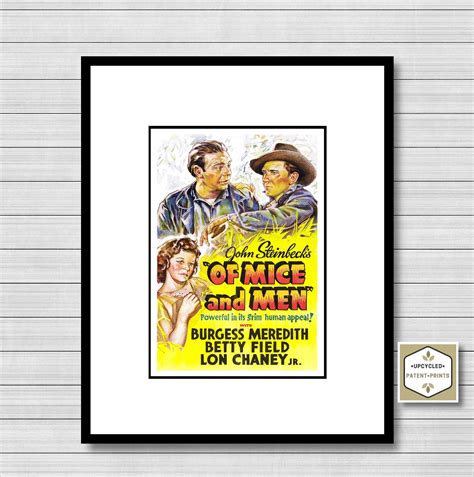 Of Mice and Men 1939 Movie Poster Prints Digital Download | Etsy