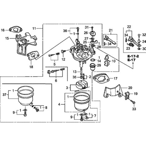 Carburetor Assembly For Honda Gx Gcae Engines L S Engineers