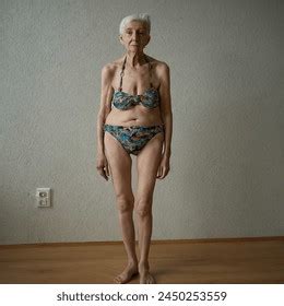 Beautiful Old Woman Bikini Full Body AI Generated Image 2450253559