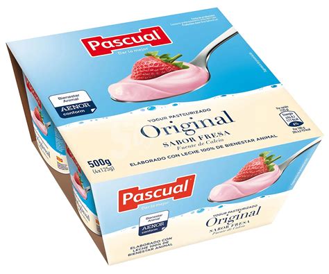 Pascual Yogur Pasteurizado Con Sabor A Fresa 4 X 125 G