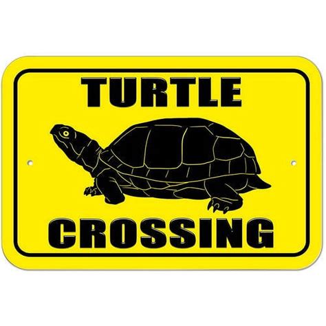 Turtle Crossing Sign