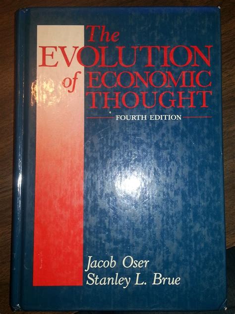 The Evolution Of Economic Thought Oser Jacob 9780155250031 Amazon