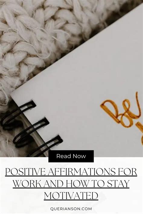 New Post☺️“positive Affirmations For Work And How To Stay Motivated