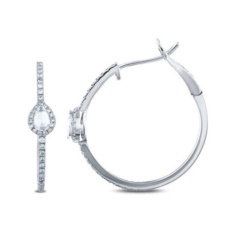 Carat Diamond Hoop Earrings Lizay De