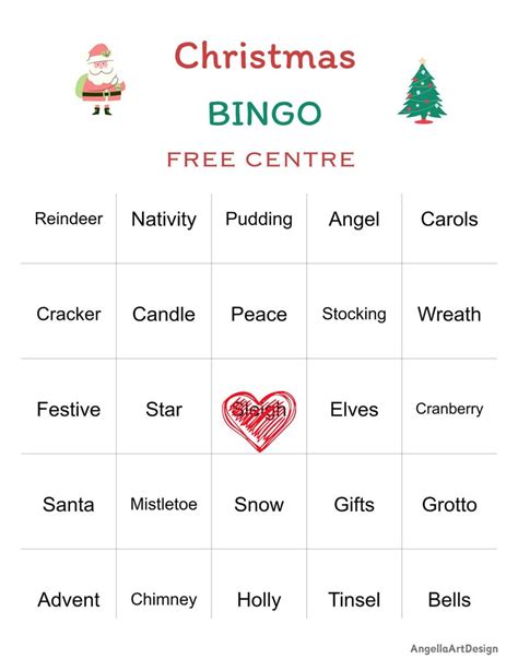 50 Cute Christmas Bingo Cards Printable Pdf Download Etsy