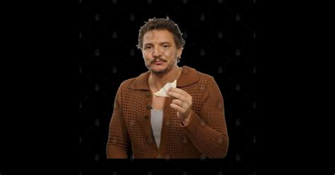 Pedro Pascal Eating A Sandwich Pedro Pascal Sticker Teepublic