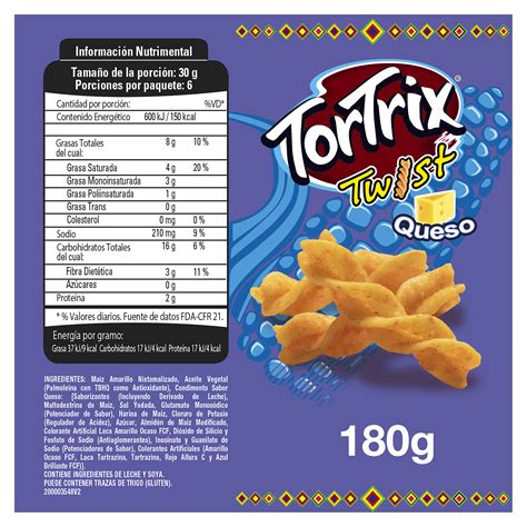 Comprar Snack Tortrix Twist Queso 180gr Walmart Guatemala