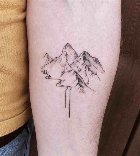 200 Best Mountain Tattoos For Men 2020 Range Geometric Simple