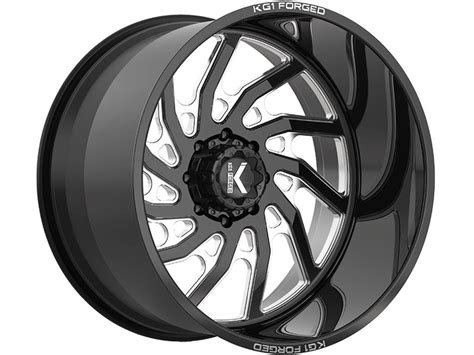 Kg1 Forged Milled Gloss Black Bounty Wheels Realtruck