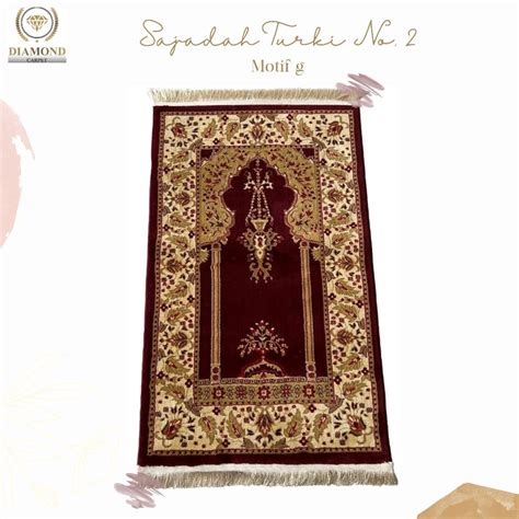 Jual Sajadah Turki Tebal Uk X Sejadah Imam Turki Tebal Shopee