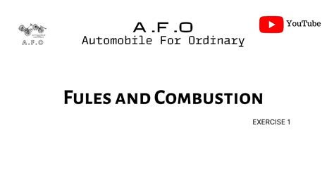 Fuels And Combustion Exercise 1 YouTube