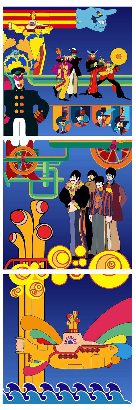 Psychedelic Yellow Submarine Novocom Top Hd Phone Wallpaper Pxfuel