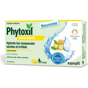 Phytoxil Gorge Irrit E Sans Sucre Miel Citron Menthe