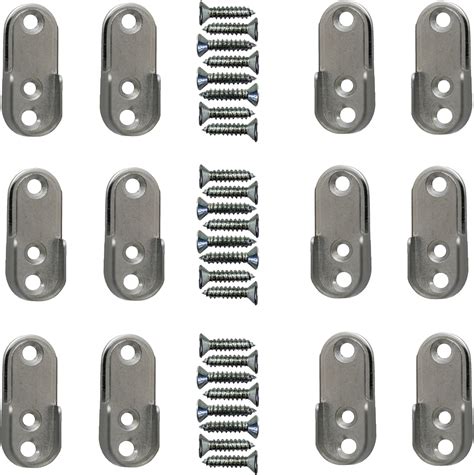 Oval Closet Rod End Supports 12 Pack Home And Kitchen
