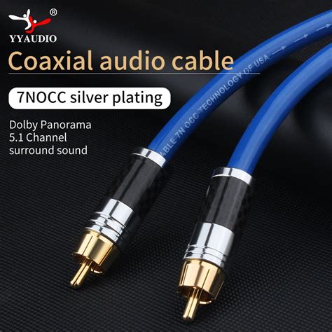 Yyaudio Audio Cable Male To Male Premium Coaxial Rca To Rca Male