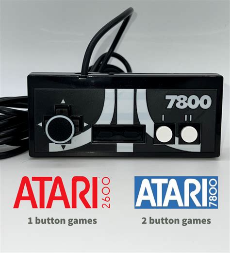 Atari 7800 Controller 2600 Joystick Control Pad Gamepad CX78 Retron 77 ...