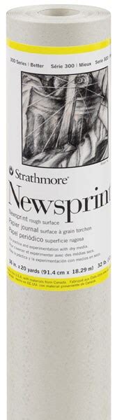 Strathmore 300 Series Newsprint Rough Roll 36 X 20 Yds Michaels