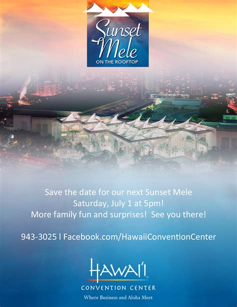 Save The Date For Our Next Sunset Mele On The Rooftop Hawaii