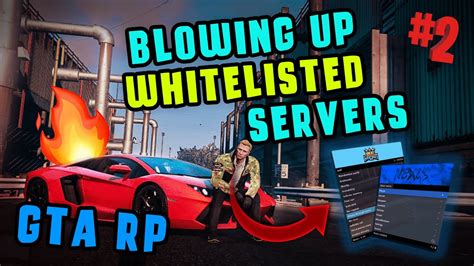 Blowing Up Whitelisted Server With Mod Menu Gta Rp Ep Youtube