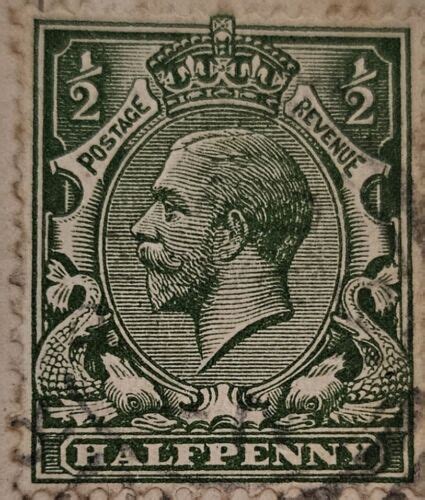 King George V Half Penny Stamp Ebay