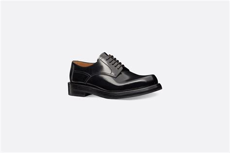 Dior Carlo Derby Shoe Black Polished Calfskin Dior