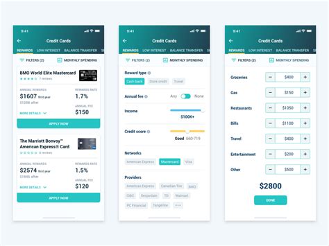 Credit cards finder by iuliana strambeanu on Dribbble