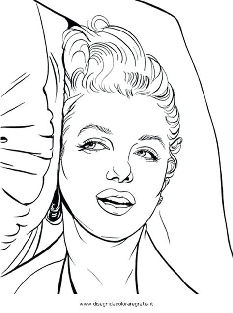 Marilyn Monroe Coloring Pages At Free Printable