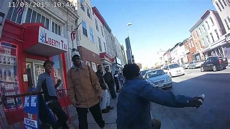 Baltimore Police Body Camera Footage Of Community Interaction Youtube