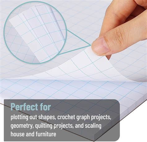 11x17 Inch Quadrille Grid Blueprint And Graph Paper 5 Pads 50