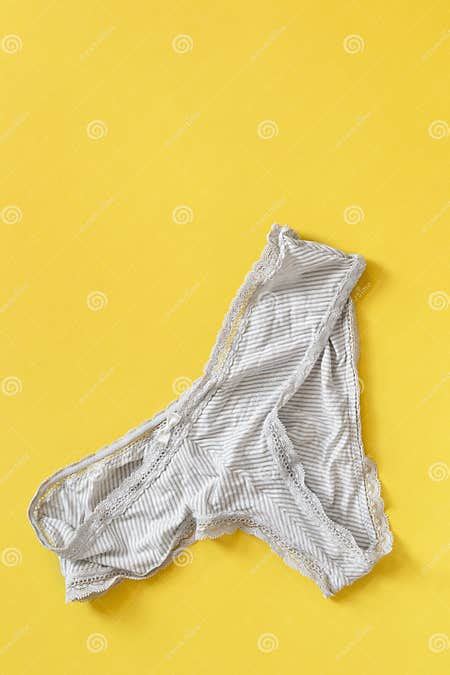 Panties On Yellow Background Stock Image Image Of Lace Background