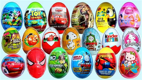 Frozen Surprise Eggs Disney Princess Peppa Pig Pocoyo Dora Spider Man