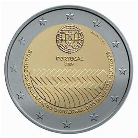 Portugal 2 Euro Mensenrechten 2008 UNC Kingofcoins Nl