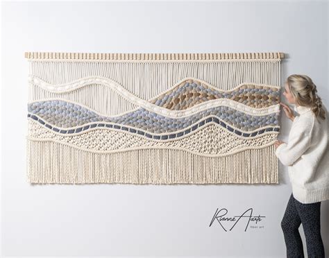 Large Macrame Wall Hanging Woven Tapestry Modern Macrame Etsy