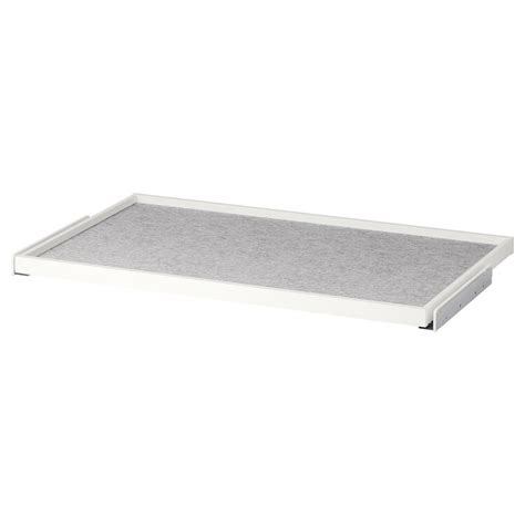 Komplement Pull Out Tray With Drawer Mat White Light Gray 100x58 Cm 393 8x227 8 Ikea