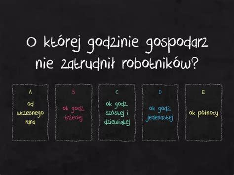 Przypowieść o robotnikach w winnicy Test