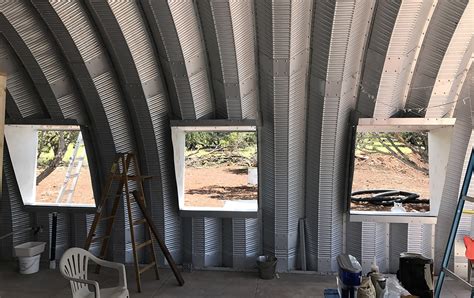 Quonset Hut Side Windows: Installed! - Clever Moderns