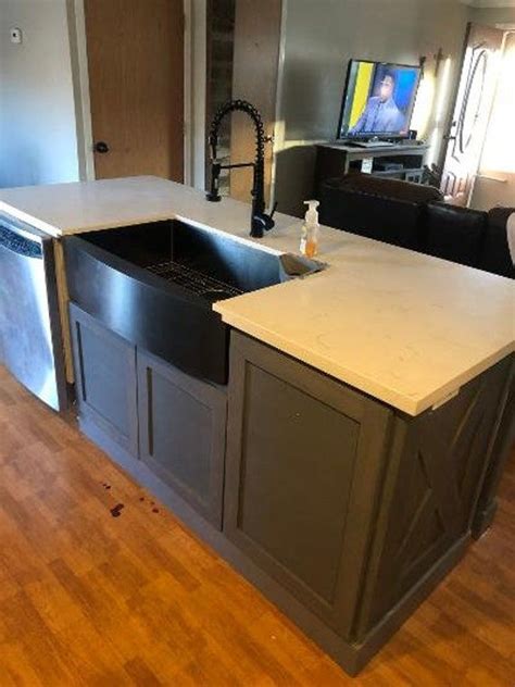 Ft Kitchen Island With Dishwasher Farm Sink Space And Top Custom Ok