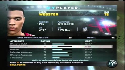 Nba K My Player Skill Points Again Youtube