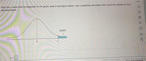 Solved Find The Z Value That Corresponds To The Gi