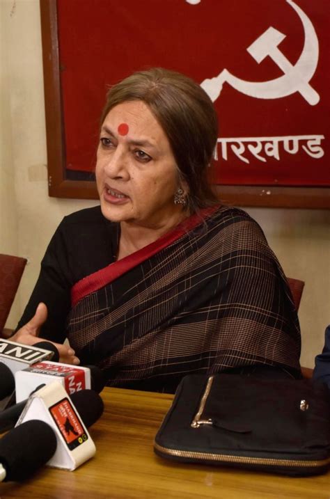 Cpi M Polit Bureau Member Brinda Karat Addresses A Press Conference