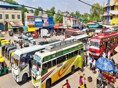 The Citys Bus Stand Is Surrounded By Chaos The Buses Stand Here For