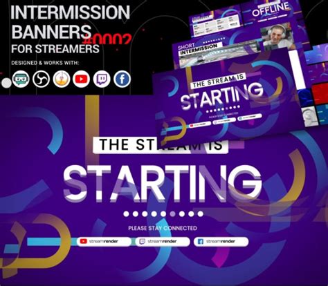 Videohive Stream Intermission Banners Collection 0002 Intro Hd