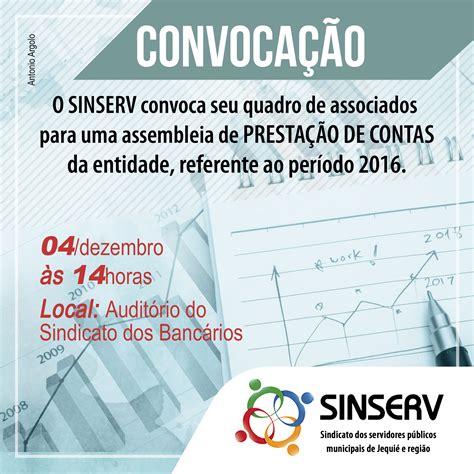 Convocação Para A Assembleia De Prestação De Contas Do Sindicato