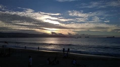 Atardecer Playa Las Salinas Viña Del Mar Chile Outdoor Celestial