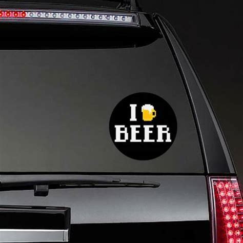 Pixel Beer "I Love Beer" Sticker
