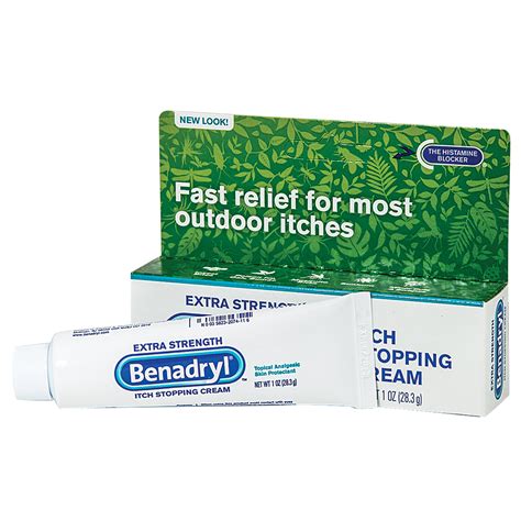 Benadryl Anti-Itch Cream, topical antihistamine, 1 oz tube ...